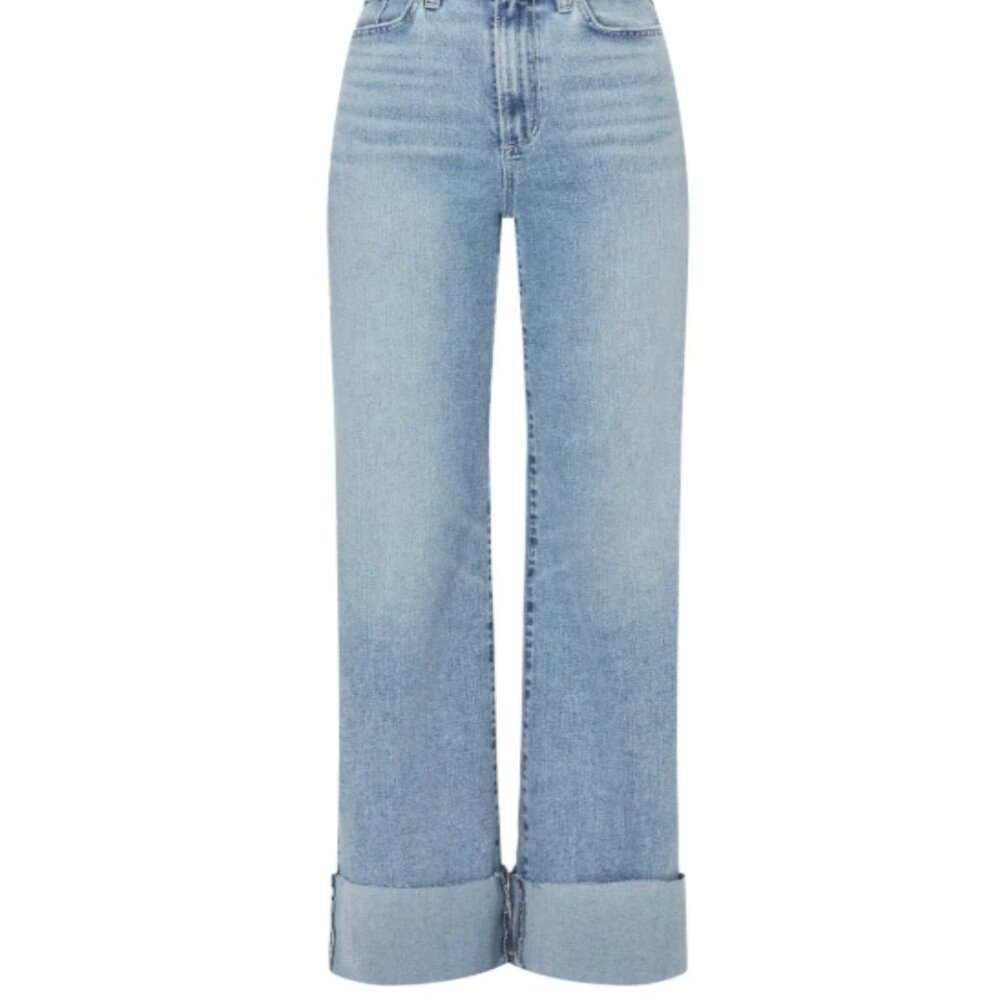 Joe's The Mia Cuffed Raw Hem High Waist Wide Leg Jeans